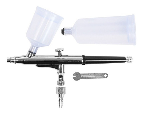 Aerografo Dupla Ação 02 Copos Bico 0,3mm P/ Pigmentação Wws