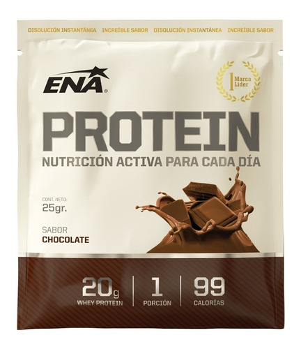 Ena Protein Nutrición Activa Caja 12 Sobres 25g C/u Sabor Chocolate