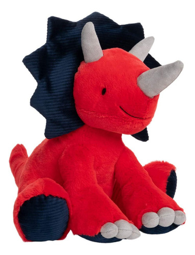 Gund Carson Triceratops Dinosaur Plush Stuffed Animal, Red A