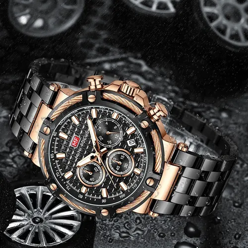 Reloj Luminoso Con Cron grafo De Cuarzo De Lujo Mini Focus Meses