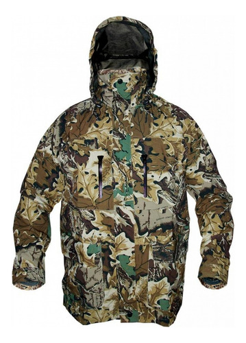 Campera Tricapa Impermeable Camuflado Hoja Calidad Forest
