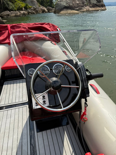 Bote Inflável 4,5m Com Motor De Popa Mercury 60hp Zero