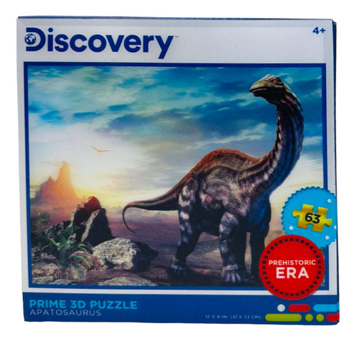 Puzzle Rompecabezas 3d Dinosaurios Discovery 63 Piezas Modelos Apatosaurus