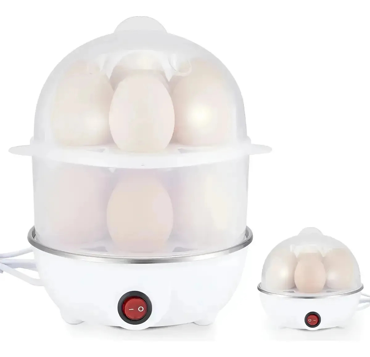 Cocinador Eléctrico de Huevos CLYcailiy Doble Nivel para 14 Huevos