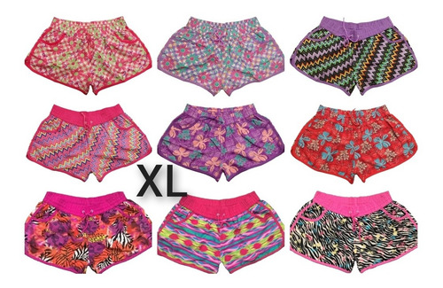 Short De Baño Mujer Playero Pileta Secado Rapido