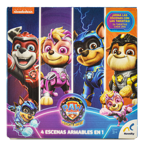 Paw Patrol Mighty Movie Rompecabezas 4 En 1 96pz Novelty