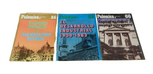 Lote 4 Revistas Polémica Ceal. Economia, Capital, Desarrollo