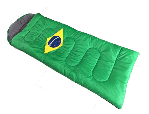 Sobre De Dormir Con Capucha Diseño Brasil Super Acolchonado