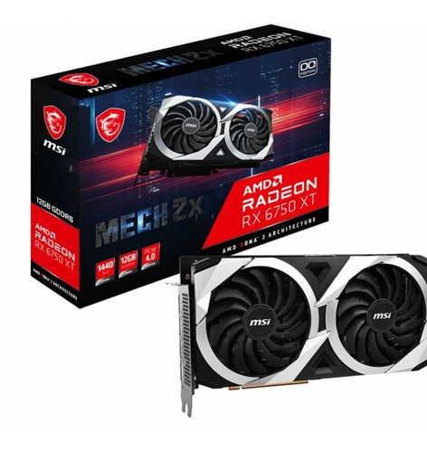 Placa De Video Radeon Rx 6750 Xt 12gb Msi Mech 2x Oc Mexx 1