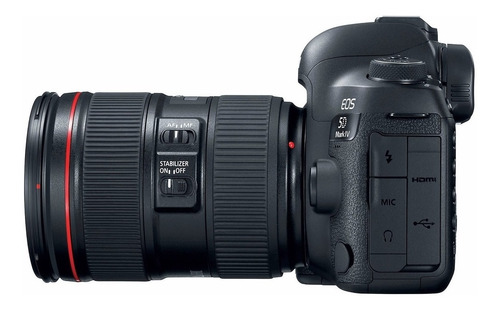 Canon EOS Kit 5D Mark IV + lente 24-105mm IS II USM DSLR color negro