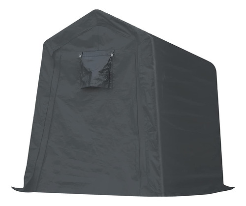 Cobertizo Portátil 6x8ft Con Puertas Enrollables Gris, Imper