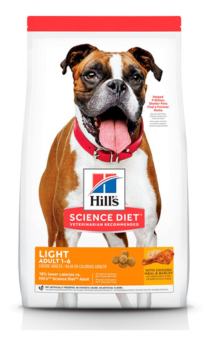 Alimento Para Perro Hills Adult Light Ob 15 Lb