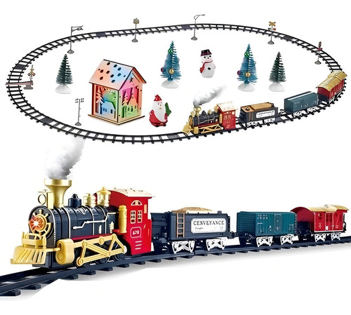 Tren Eléctrico Luz Y Sonido Juguete Navideño