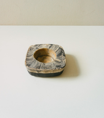 Imagem 10 de 10 de Vaso Cachepot Artesanal Feito De Cimento | Mármore Preto P3