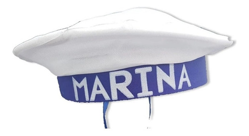 Sombrero Gorro De Marinero Marina Naval Adulto O Niños Color Blanco