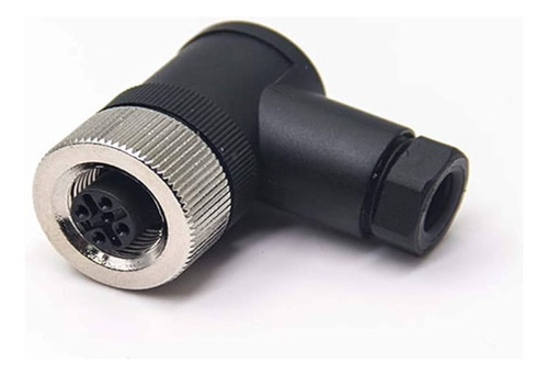 Conector Hembra 90° - M12 Plug 4 Pin 90 Female