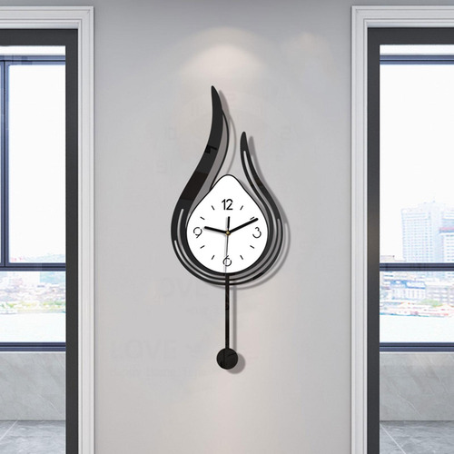 Regalos De Reloj De Pared Ornamento Acrílico No Marco Negro