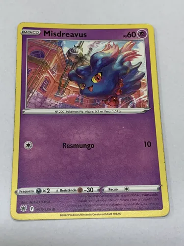 mavin io pokemon cards Iono - 254/193 - Paldea Evolved Card Number Carta Pokmon Misdreavus Ps 60