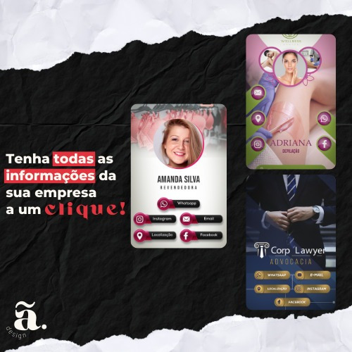 Imagem 3 de 3 de Cartão De Visitas Digital - Para Todos Os Tipos De Negócios!