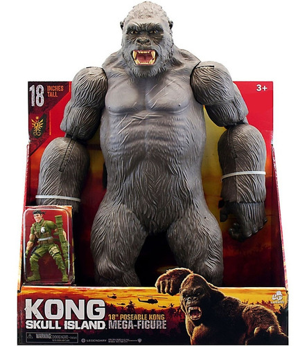 Envio Gratis King Kong 45cm Mega Figura Skull Island