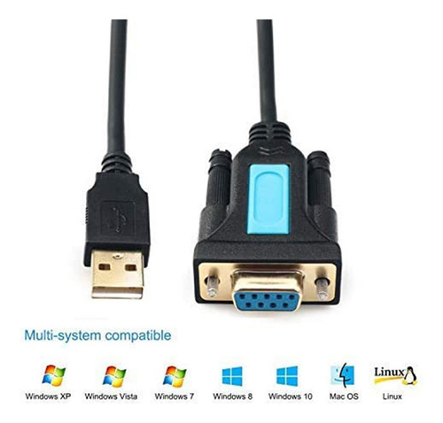 Para Adaptador Con Cable Usb 2.0 Macho A Rs232 Hembra Con