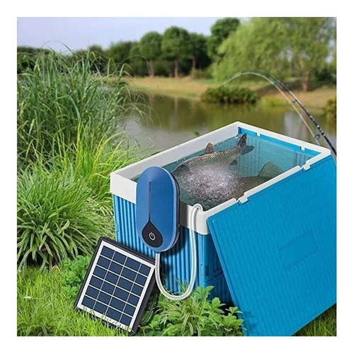 Oxigenador De Tanque De Peces Con Bomba De Oxígeno Solar