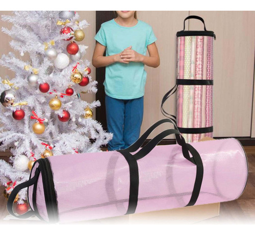 Bolsa De Almacenamiento De Papel De Regalo, Rosa 80cm Y