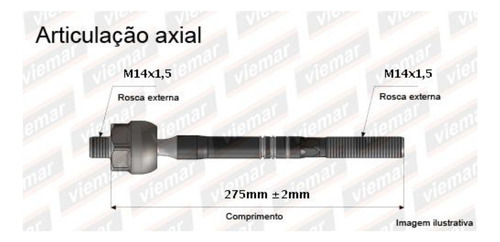 Kit Terminal Direção + Axial Dianteiro Onix Prisma Cobalt