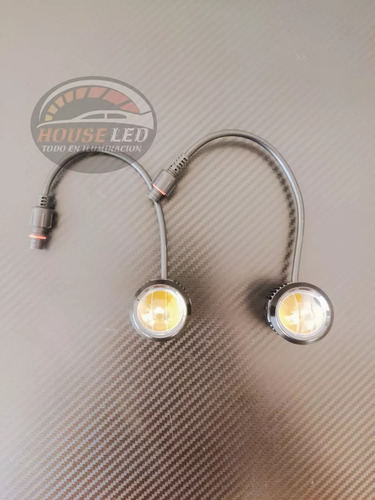 2 Faro Delantero Neblinero Exploradoras Bicolor Para Moto