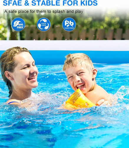 Alberca Inflable Grandes Piscinas Rectangular Azul