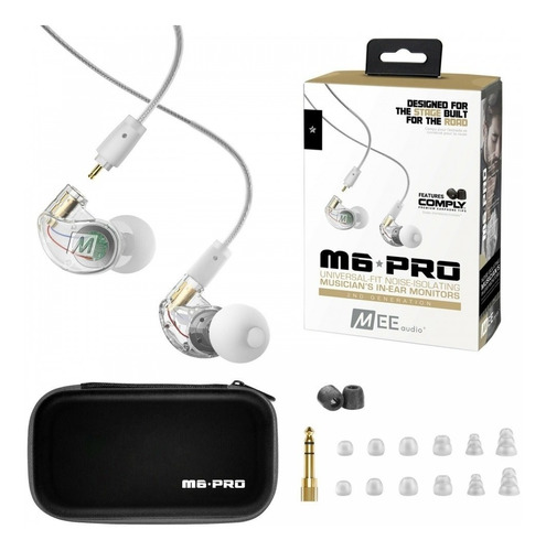 Auriculares In Ear Intraural Mee Audio M6 Pro Profesionales
