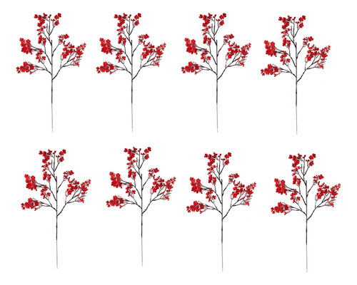 Flores Falsas Rojas, Flores Navideñas, Flujo Artificial Simu