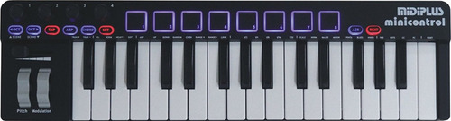 Teclado Midi Usb Midiplus Minicontrol 32 Teclas 8 Pads Promo