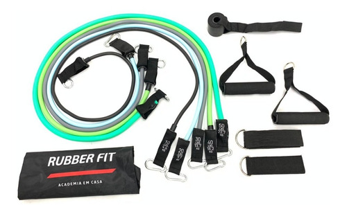 Kit Elástico Para Treino Exercícios Malhar Musculação Casa 