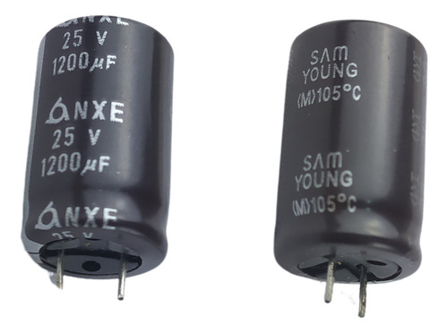 Kit 10 Pçs - Capacitor Eletrolitico 1200x25v - 1200uf X 25v
