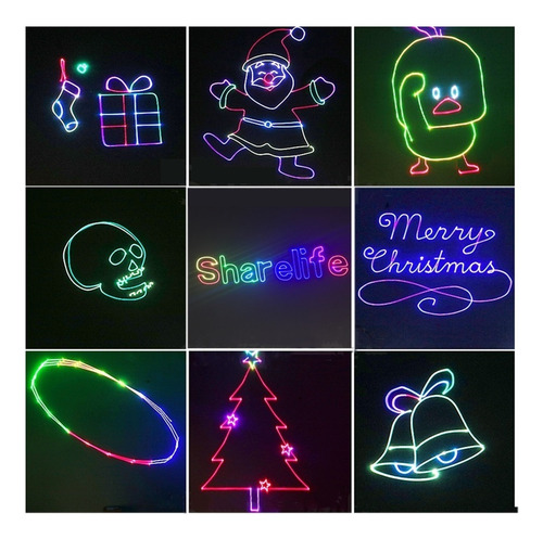 Teléfono App Editar Software Rgb Luces Láser Escanear Led