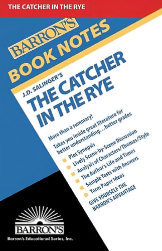 Catcher In The Rye (barron's Book Notes), De J. D. Salinger. Editorial Barron's Educational Series, Tapa Blanda En Inglés, 0000