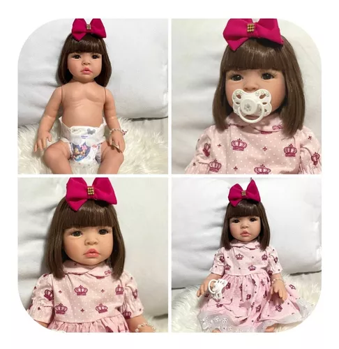 Boneca Reborn Princesa Menina Barata - Com Kit Completo