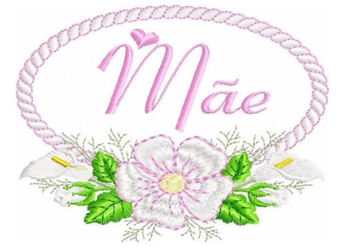 Matriz Bordado Zc2813 Mãe Flor