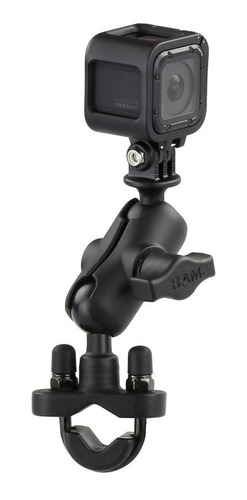 Imagen 2 de 10 de Soporte Ram Mount P/ Gopro Hero Video Camara Moto Bicicleta
