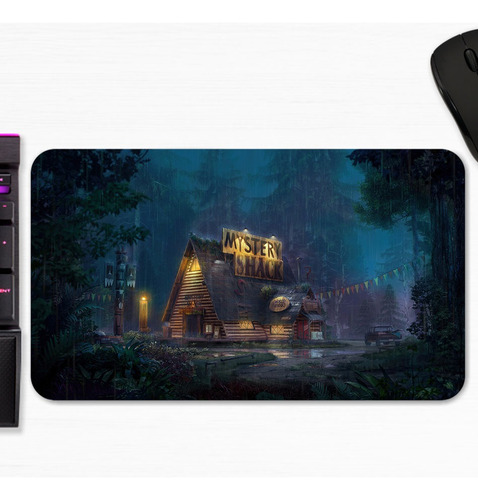 Mouse Pad Cabaña Del Misterio Gravity Falls Serieart Gamer M