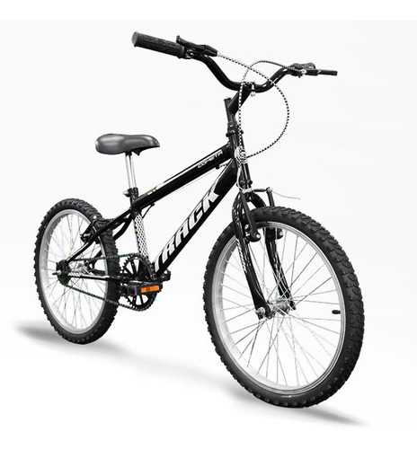 Bicicleta Aro 20 Track Bikes Cometa, unisex, para jóvenes, color negro, marco tamaño 11