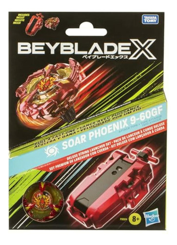 Beyblade X Soar Phoenix 9-60gf Juego De Lanzador De Cuerdas