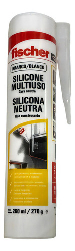 Silicona Sellador Neutra Fischer Blanco