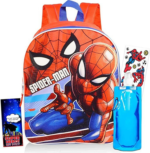 Mochila Escolar Spiderman Para Niños  Mochila De Viaje .