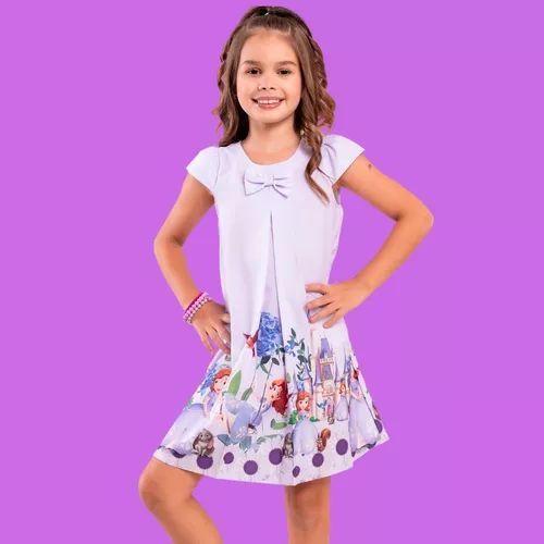 Vestido Princesinha Sofia infantil temático