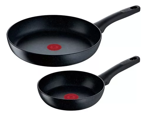 Tefal Sartén G28106 Black Stone de 28 cm, revestimiento mineral +