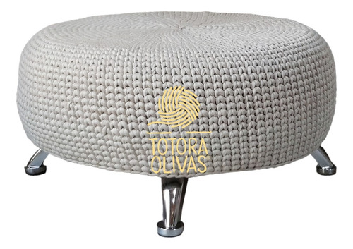 Banqueta Puff Sustentable Nordico Totora® Diseño Deco
