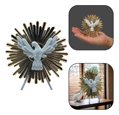 Adorno Pedestal Divino Espírito Santo De Mesa E Parede 10 Cm
