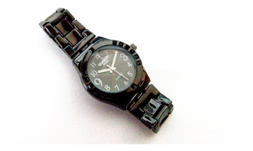 Relógio Feminino Quartz Análogo Metal Preto 2035 Movt Quartz
